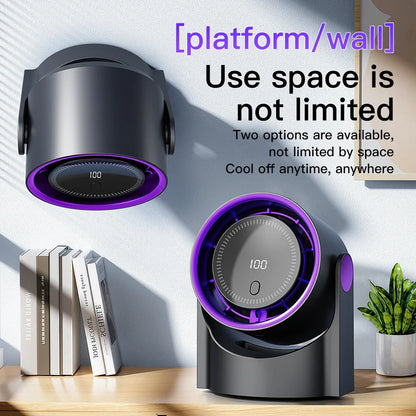 LCD desk fan personal & portable