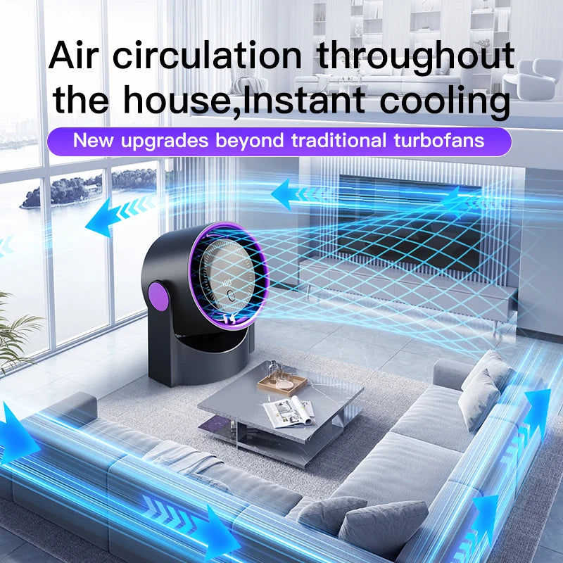 LCD desk fan personal & portable